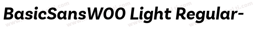 BasicSansW00 Light Regular字体转换